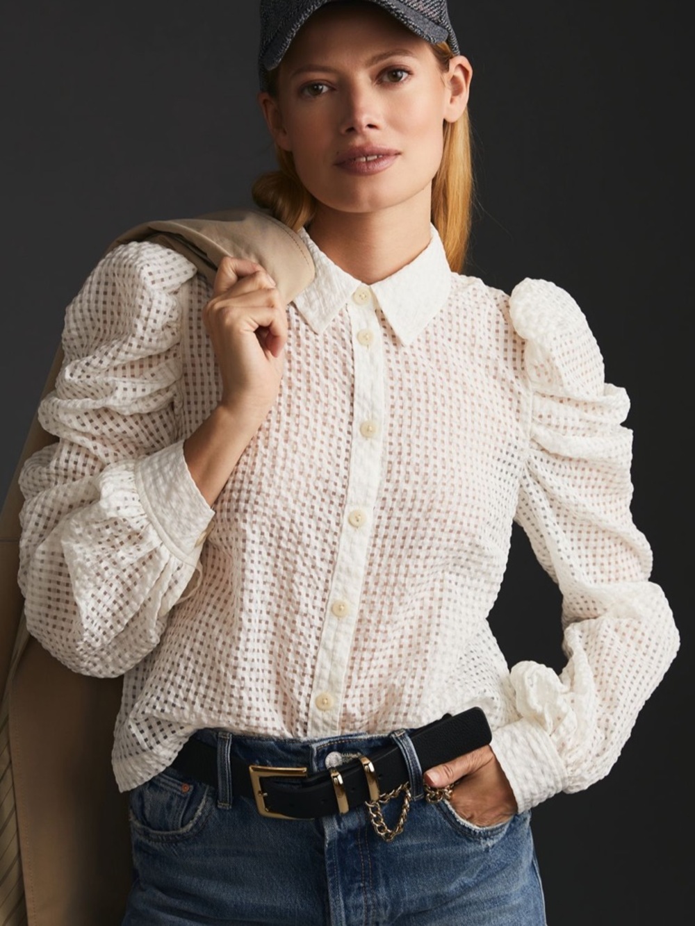 Maeve Puff-Sleeve Blouse